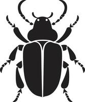 Bug Emblem Sleek Black Bird Emblem vector