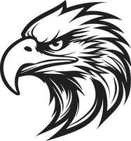 Noble Soar Black Eagle Logo Mastery Black and Majestic Eagle Vector Icon