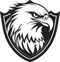 Vector Artistry Unveiled Eagle Emblem Powerful Predator Black Eagle Icon in Vector