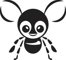 Ant Precision in Black Vector Logo Perfection Black Vector Ant Icon A Logo for the Ages