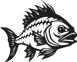 The Underwater Blueprint Fish Skeleton Icon Subaquatic Simplicity Vector Fish Skeleton Logo