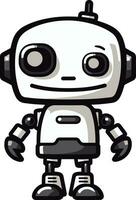 Spectral Bot Buddy A Mini Vector Symbol Shadowy Sentry A Stylish Robot Logo Design