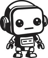 Cosmic Commander A Space Age Mascot Logo Digital Defender A Robotic Guardian Mascot vector