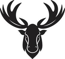 Minimalistic Moose Emblem for Brand Recognition Moose Majesty with Contemporary Appeal vector