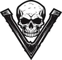 Ebon Enigma A Cryptic Vector Logo Crypt Keepers Grin A Ghostly Art