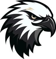 Eagle Excellence Black Icon in Vector Eagles Grace Black Logo with Majestic Bird