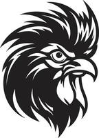Iconic Rooster Emblem for Modern Branding Excellence Graceful Rooster Symbol in Serene Design vector