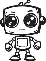 nanobot navegador un elegante vector icono píxel protector un futurista robot mascota