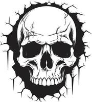 Unearthed Secrets The Enigmatic Vector Skull Icon Mystical Wall Intrigue A Skulls Cryptic Appearance