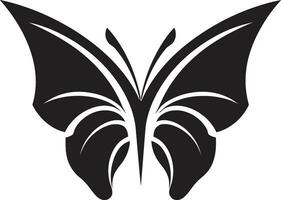 Noir Beauty in Flight Black Vector Butterfly Artistic Freedom Elegant Butterfly Symbol