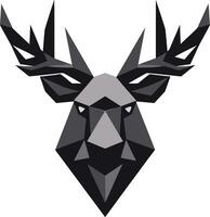 Elegant Moose Icon in Timeless Design Contemporary Moose Art with Vector Appeal