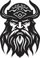 Viking Valor A Stylish Vector Guardian The Battleaxe Bearer A Noble Viking Emblem