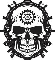 Vector Tech Artwork The Anatomy of Innovation Intricate Mechanical Skull Emblem A Technological Marvel