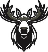 Sleek Moose Symbol for Modern Branding Moose Profile in Vector Artistry