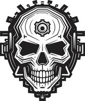 Robotic Skull Logo A Symphony of Art and Engineering Vector Cyber Artistry The Essence of the Future