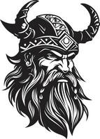 The Helm of Helmets A Viking Guardian Icon Frosty Marauder A Viking Symbol of Ice vector