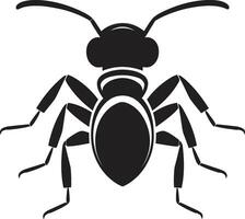 vector Arte maestría negro hormiga emblema un clase aparte negro hormiga vector logo diseño
