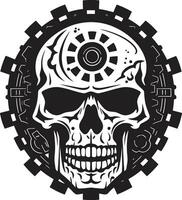 Steampunk inspired Cyber Skull A Timeless Revolution Robotic Mechanical Skull Where Technology Meets Aesthetics vector