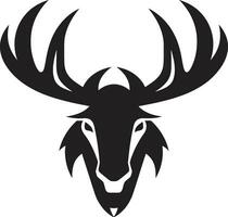 Graceful Moose Emblem in Vector Art Abstract Moose Symbol