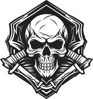 Nocturnal Secrets The Shadowed Emblem Ebon Enigma The Mystic Skull Profile vector