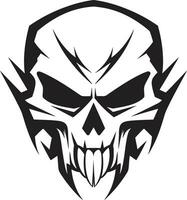 Serpentine Enigma Mysterious Icon Witchs Brew Ghostly Skull Symbol vector