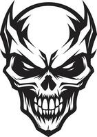 Elegance in Shadows Cryptic Skull Art Phantom Enigma Ghostly Vector Icon