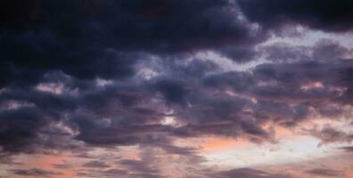 Amazing colored stormy sky photo