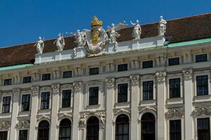 palacio y monumento de hofburg. Viena, Austria. foto