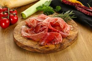 Spanish cuisine pork meat Jamon photo