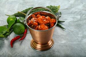 Chinese cuisine - Prawn sweet and sour sauce photo