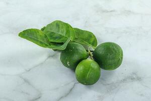 Fresh juicy ripe green lime photo