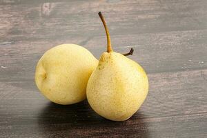 Natural organic Chinese yellow pears photo