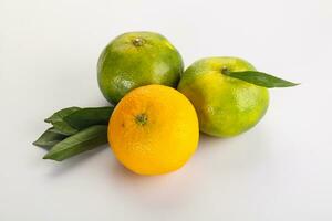 Fresh ripe sweet juicy mandarins photo