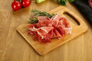 Spanish cuisine pork meat Jamon photo
