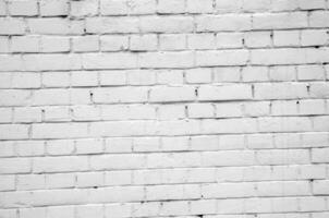 Brick wall texture. House wall pattern black and white photo, close view photo