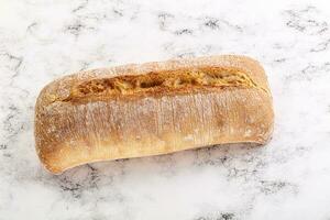 Italian ciabatta bread fresh and crust photo