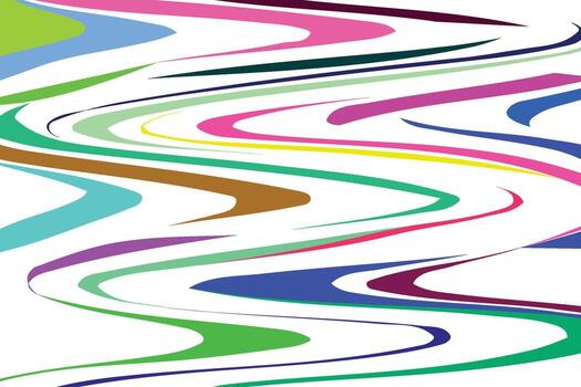 Abstract background with colorful moving lines. vector