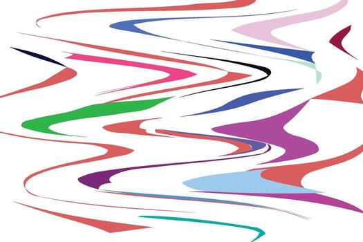 Abstract background with colorful moving lines. vector