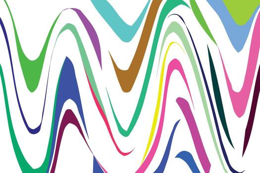 Abstract background with colorful moving lines. vector
