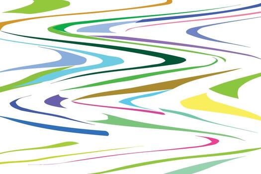 Abstract background with colorful moving lines. vector