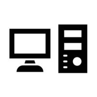 Computer Vector Glyph Icon For Personal And Commercial Use.