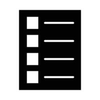 Shopping List Vector Glyph Icon For Personal And Commercial Use.