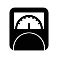 Weight Scale Vector Glyph Icon For Personal And Commercial Use.