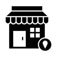 Retail Store Vector Glyph Icon For Personal And Commercial Use.