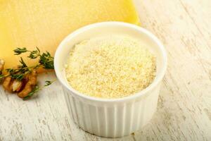 Parmesan grated cheese photo