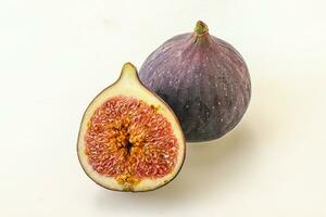 Sweet purple slice of fig photo