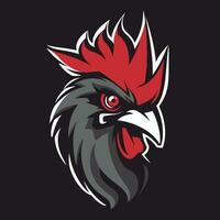 Rooster Symbol with Majestic Charm Abstract Rooster Graphic for Timeless Branding vector