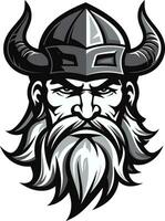 The Helm of Valor A Viking Guardian Icon Frosty Marauder A Viking Emblem of Ice vector