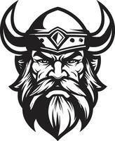 Viking Valor A Stylish Vector Emblem Shieldbearers Legacy A Viking Guardian Mascot