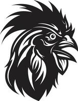 Rooster Silhouette in Vector Art Majestic Rooster Icon Design